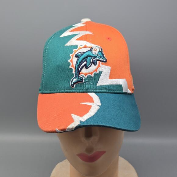 Reebok NFL Miami Dolphins Vintage Shark Tooth Strap Back Hat Adjustable - Picture 1 of 8